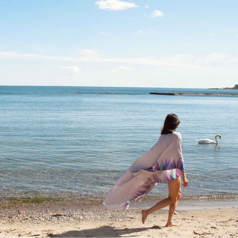 Summer kimono beach cover up